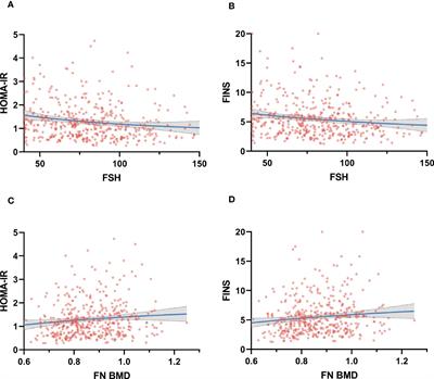 Effect of insulin resistance on gonadotropin and bone mineral density in nondiabetic postmenopausal women